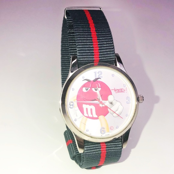 Red M&M Watch - Rare Vintage Unique - Picture 2 of 5